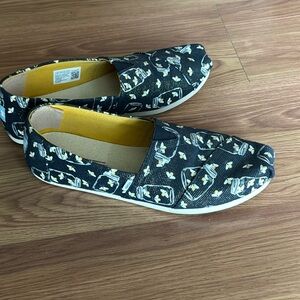 TOMS slip on shoes Firefly / Lightning Bug mason jar